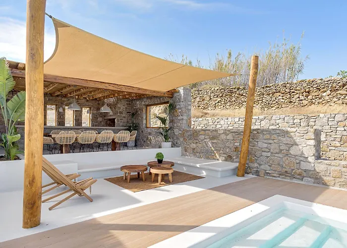 Yasemin - Mykonos Paradise - Views - Pool - Large Garden 卡拉法蒂斯