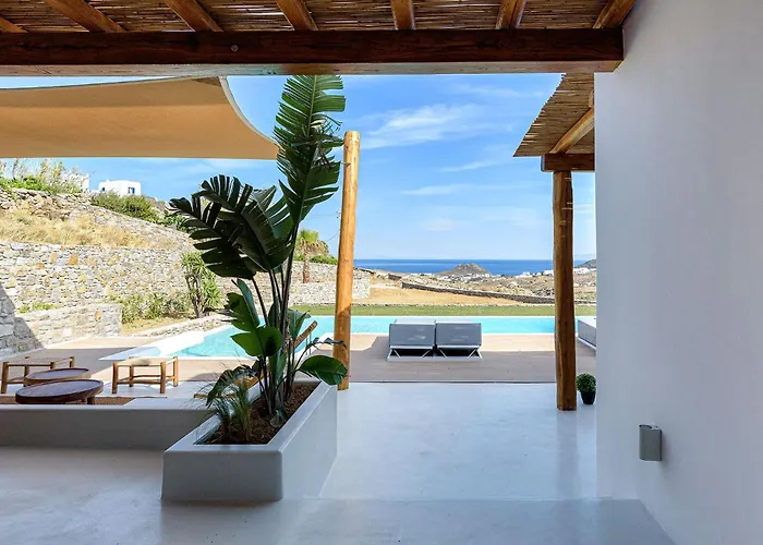 Yasemin - Mykonos Paradise - Views - Pool - Large Garden 别墅 卡拉法蒂斯