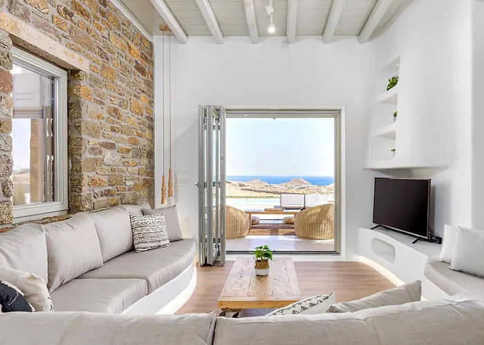 Villa Yasemin - Mykonos Paradise - Views - Pool - Large Garden Kalafati