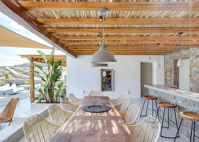 Yasemin - Mykonos Paradise - Views - Pool - Large Garden 别墅 卡拉法蒂斯