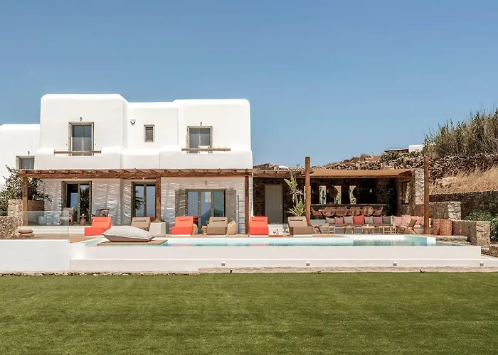 Yasemin - Mykonos Paradise - Views - Pool - Large Garden 卡拉法蒂斯