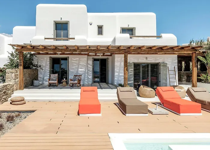 Yasemin - Mykonos Paradise - Views - Pool - Large Garden فيلة كالافاتيس